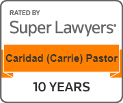 Rated by Super Lawyers Caridad (Carrie) Pastor - 10 Years
